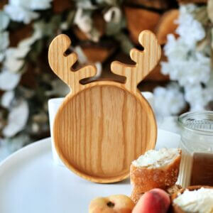 Блюдце "Оленятко" Новорічна Тарілка Для Пряників 21*14 см