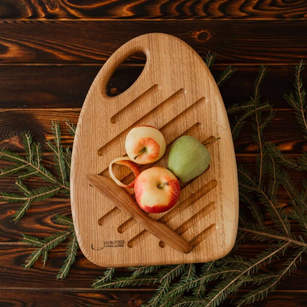 Дошка "Бочка 03" Кухонна Для Наізання та Подачі 37*23 см