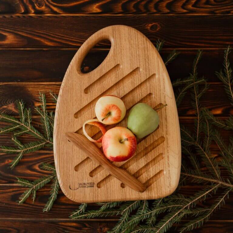 Дошка "Бочка 03" Кухонна Для Наізання та Подачі 37*23 см