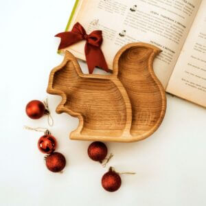 Менажниця "Білочка" Дитяча Тарілка Для Смаколиків