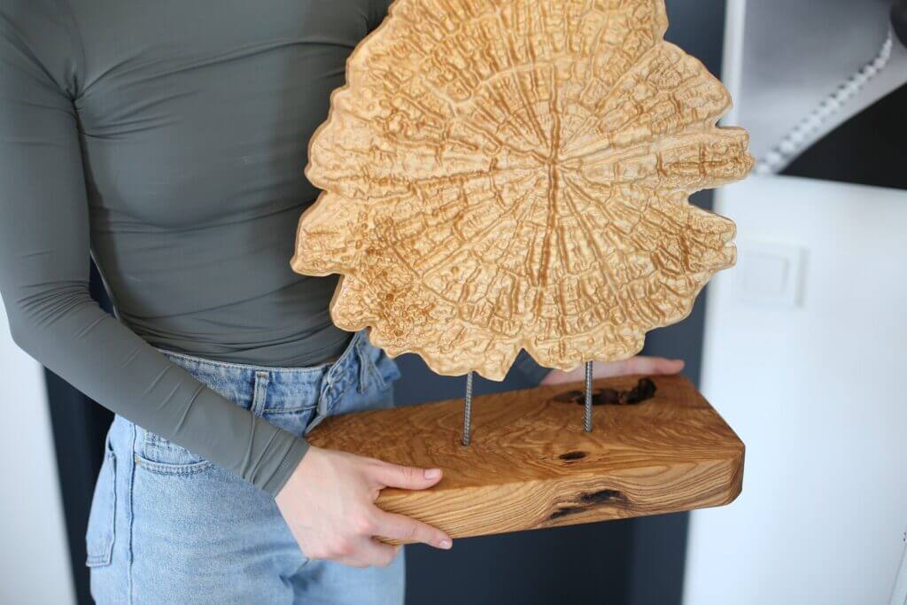 Декор Дерев’яне Панно на Підставці 44*36 см