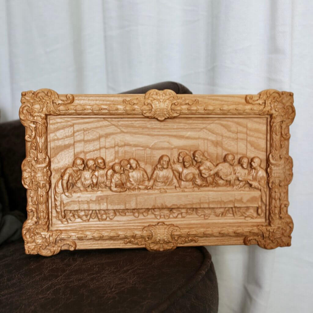 Дерев’яна ікона "Таємна вечеря" 38*23 см Ясен