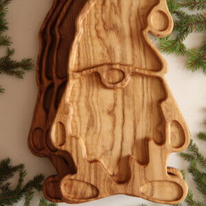 Новорічна Менажниця "Гном" Для Подачі Різдвяних Мандаринок