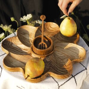 Комплект для подачі закусок "Менажниця Анемона + Піалка + Медівничка"