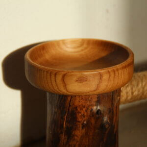 Піалка - Тарілка 10*2 см дуб для солі, горіхів