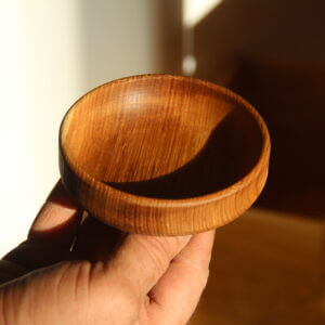 Піалка - Тарілка 10*2 см дуб для солі, горіхів