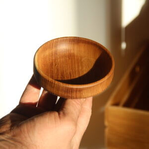 Піалка - Тарілка 10*2 см дуб для солі, горіхів