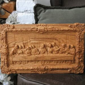 Дерев’яна Ікона "Таємна вечеря" 41*25 см Дуб