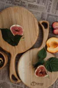 Дошка Обробна "Круглик" Дубова — для нарізання та сервірування