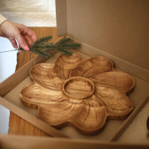 Менажниця "Анемона" Тарілка для подачі закусок 35 см для подачі Закусок