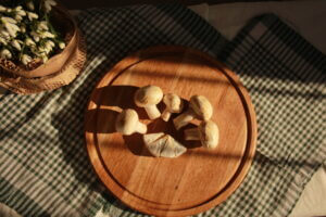 Дошка Кругла Для Подачі Піци із Канавкою По Колу