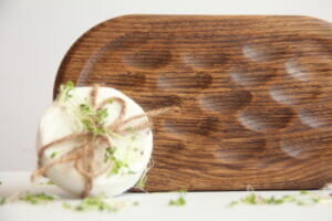 Дошка "Пампушка" Дубова Кухонна Для подачі 40*15 см