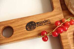 Дошка "Волинь" Кухонна Для Подачі Та Нарізання Дубова 43*21 см