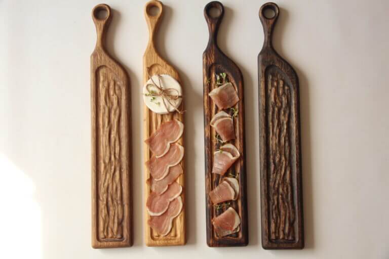 Дошка Для Подачі Закусок "Козацька" 54*9 см Дубова