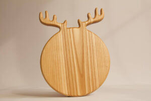 Дошка "Кругле Оленятко" Кухонна Для Нарізання 35*25 см