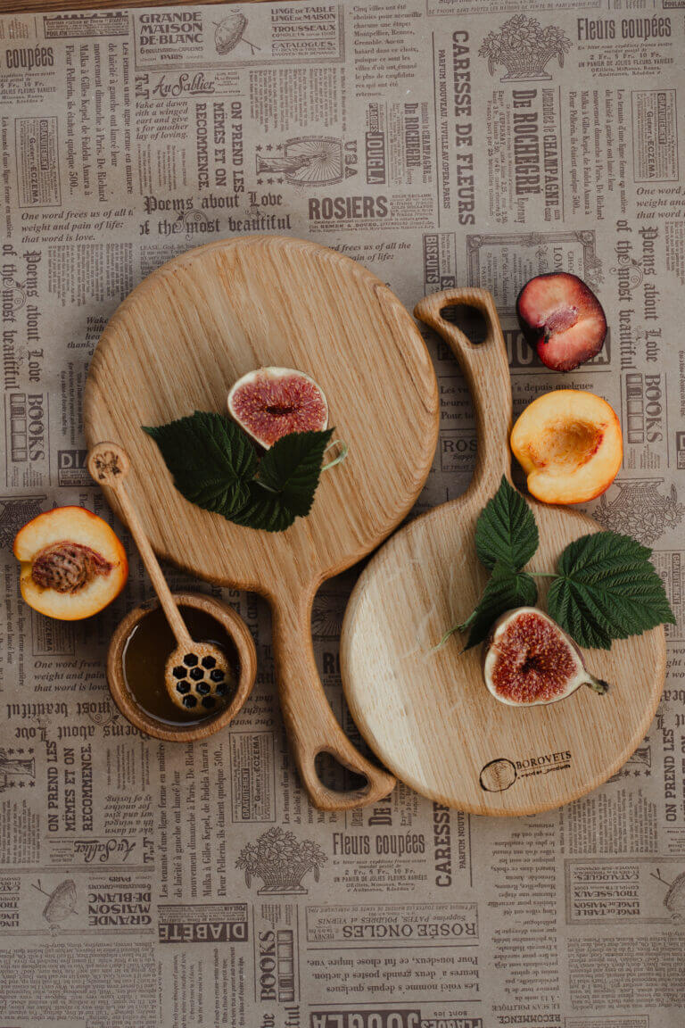 Дошка Обробна "Круглик" Дубова Для нарізання