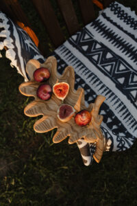 Менажниця  "Лист із Жолудем" Для Подачі Закусок 40*24 см