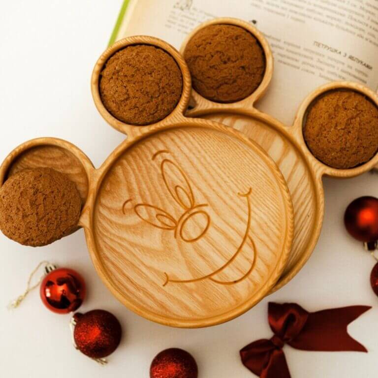 Менажниця "Мікі Маус" Дитяча Тарілка Для Солодощів 20*18 см