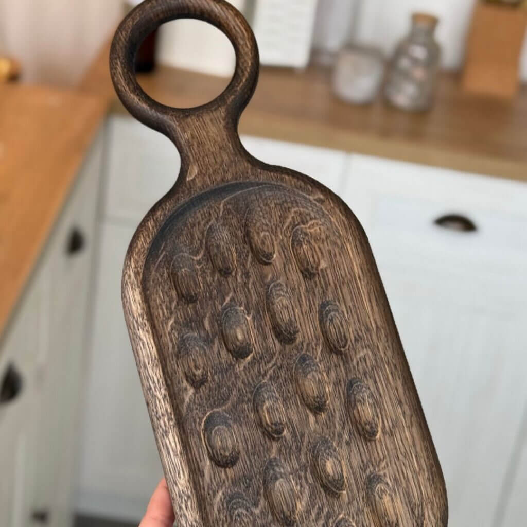 Дошка "Пампушка" Дубова Кухонна Для подачі 40*15 см