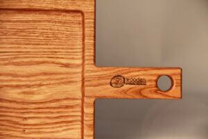 Дошка "Волинь" Кухонна Для Подачі Та Нарізання Дубова 43*21 см