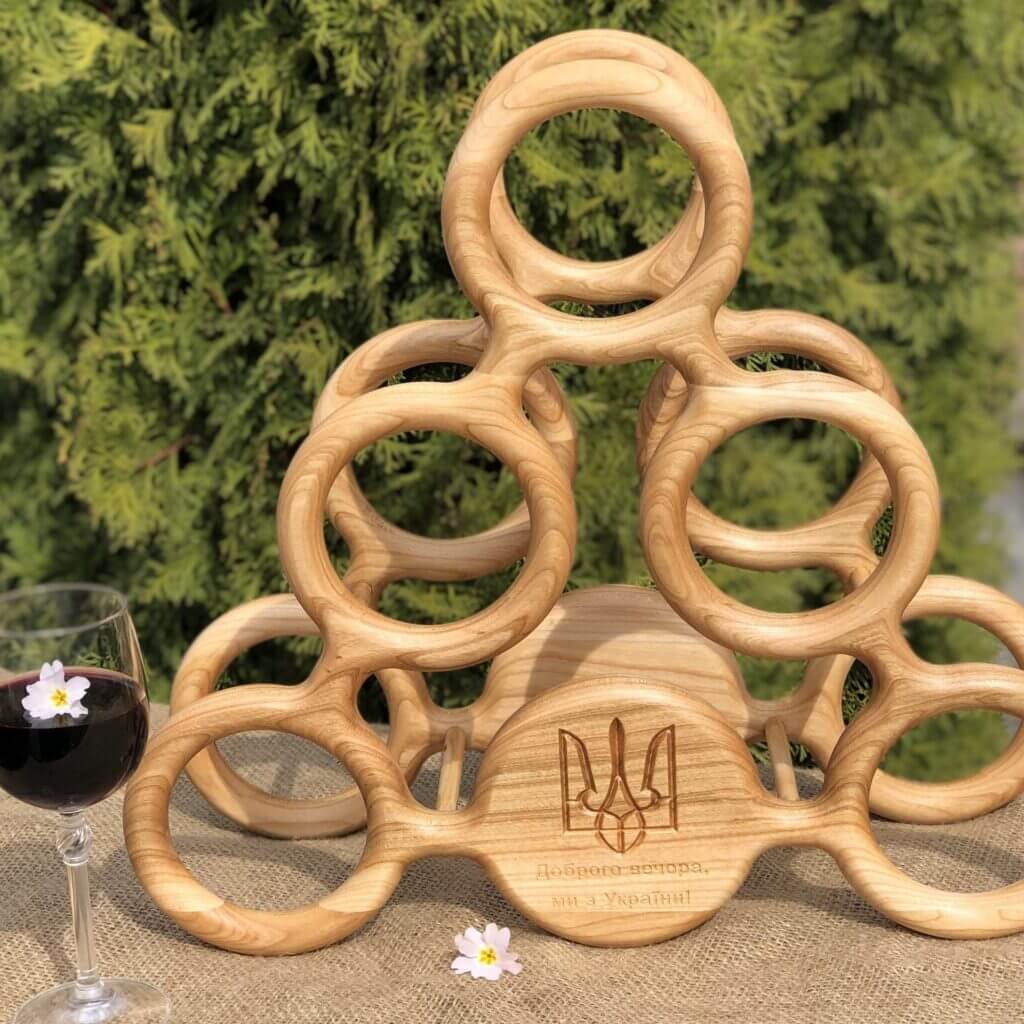 Підставка Для Пляшок Із Українською Символікою