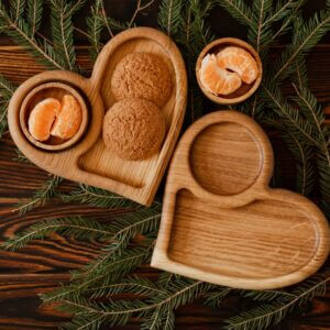 Менажниця Тарілка "Серце" для Чашечки Кави 18*19 см