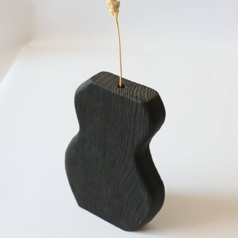 Ваза Для Сухоцвіття Чорна  №2923