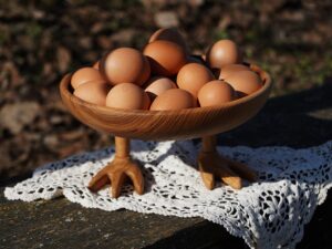 Великодня Підставка "Курочка - Ципочка" для яєць на курячих ніжках