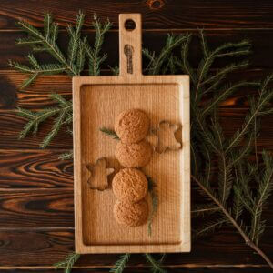 Дошка "Волинь" Кухонна Для Подачі Та Нарізання Дубова 43*21 см