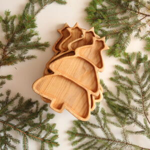 Новорічна Менажниця "Ялинка" Для Подачі Мандаринок 28*21 см