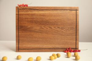 Дошка "Житня"Дубова Кухонна Для Нарізання та Подачі 35*25 см