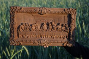 Ікона «Таємна Вечеря» 49×30×4,5 см — ікона на новосілля, весілля, річницю